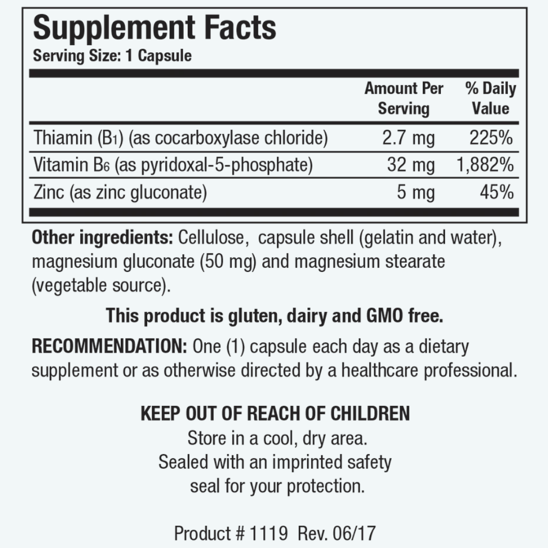 B6/B1 Plus Zinc