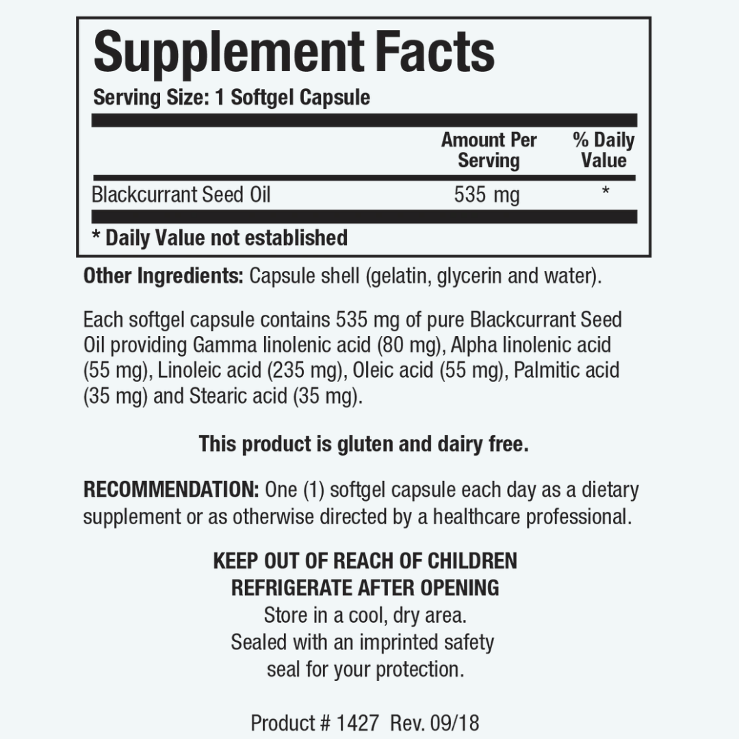 Blackcurrant Seed Oil