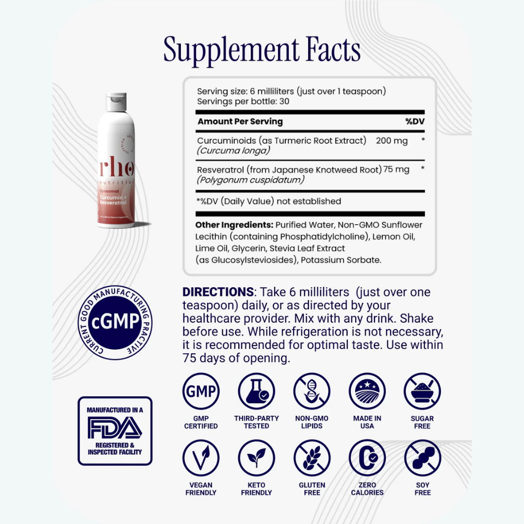 Liposomal Curcumin + Resveratrol