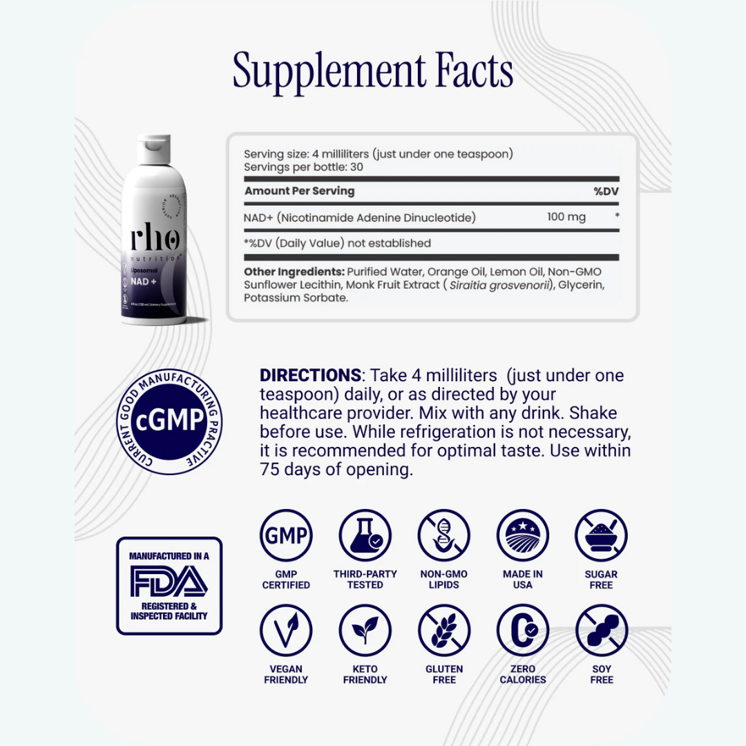 Liposomal NAD+